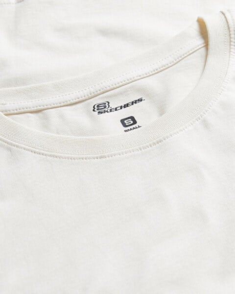 Skechers W Light Fabric T-Shirt Beyaz Kadın T-Shirt
