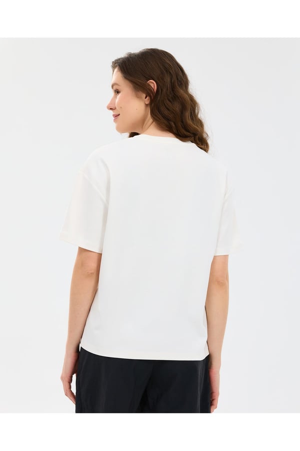 Skechers W Loose Fit T-shirt Beyaz Kadın T-Shirt