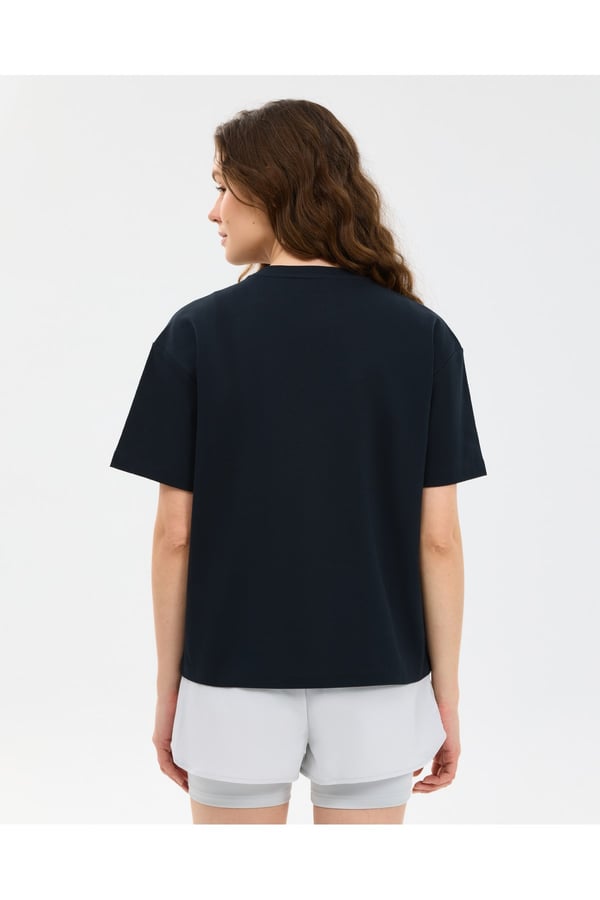 Skechers W Loose Fit T-shirt Siyah Kadın T-Shirt