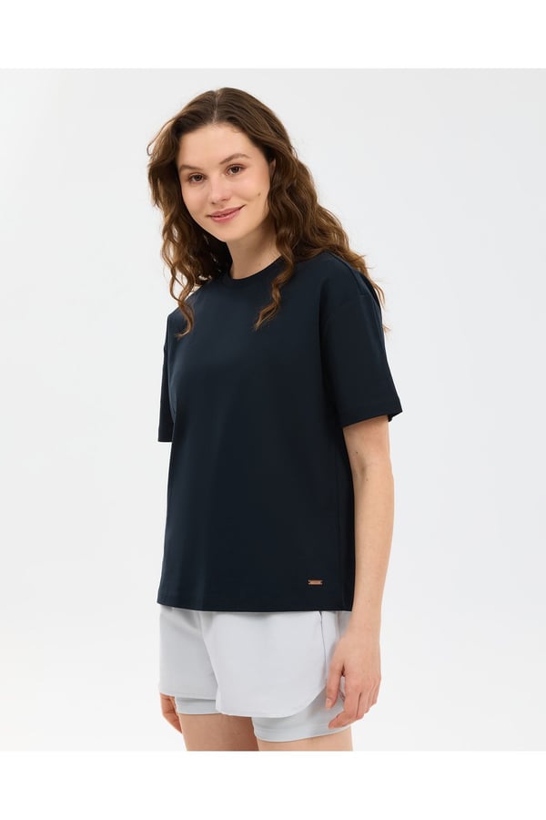 Skechers W Loose Fit T-shirt Siyah Kadın T-Shirt