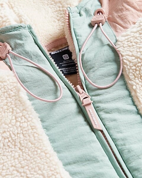 Skechers W Outdoor Fleece Full Zip Sherpa Pembe Kadın Ceket