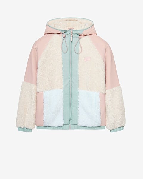 Skechers W Outdoor Fleece Full Zip Sherpa Pembe Kadın Ceket