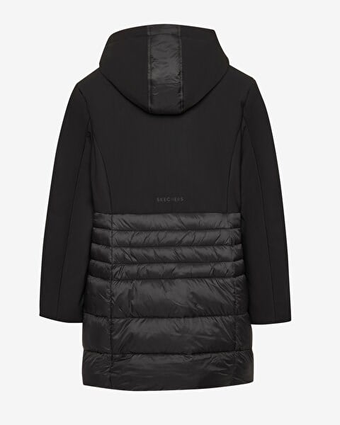 Skechers W OUTERWEAR PADDED JACKET Siyah Kadın Ceket