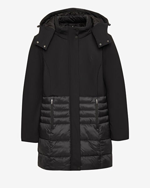 Skechers W OUTERWEAR PADDED JACKET Siyah Kadın Ceket