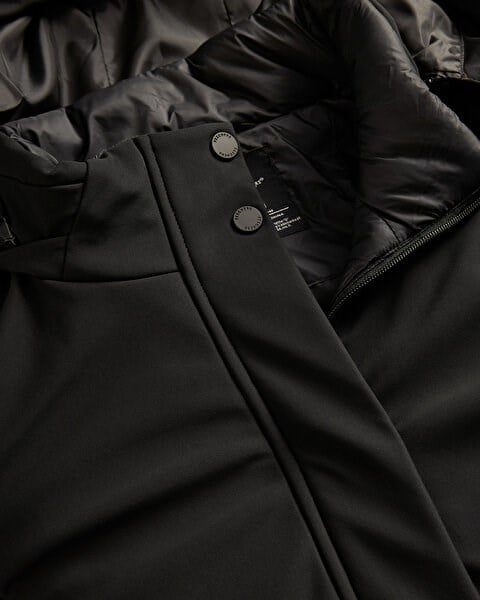Skechers W OUTERWEAR PADDED JACKET Siyah Kadın Ceket