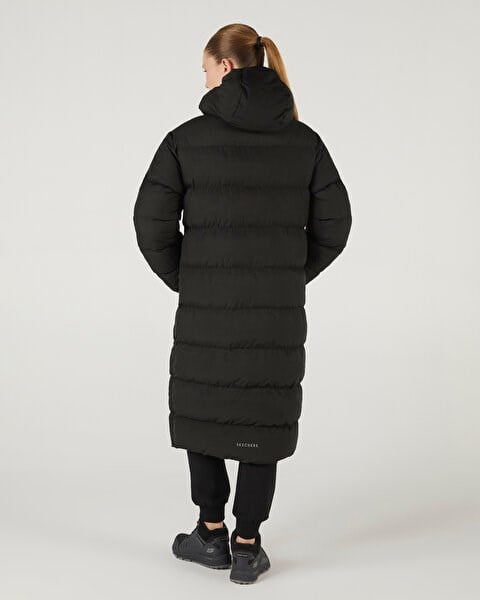 Skechers W OUTERWEAR PUFFER JACKET Siyah Kadın Ceket