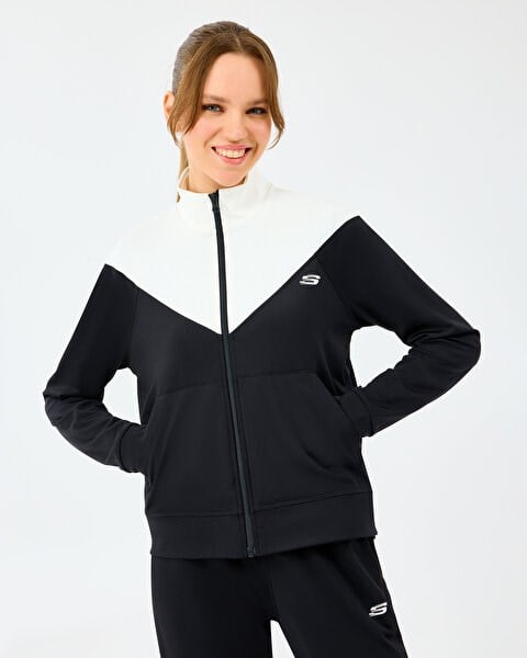 Skechers W Performance Track Suit Siyah Kadın Eşofman Takımı