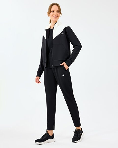 Skechers W Performance Track Suit Siyah Kadın Eşofman Takımı