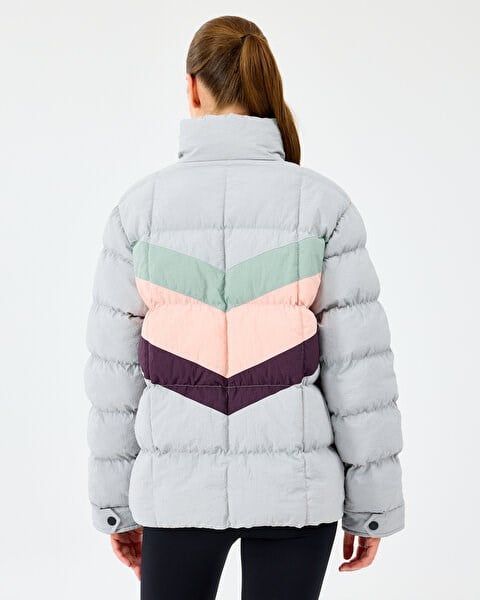 Skechers W Puffer Jacket Gri Kadın Ceket