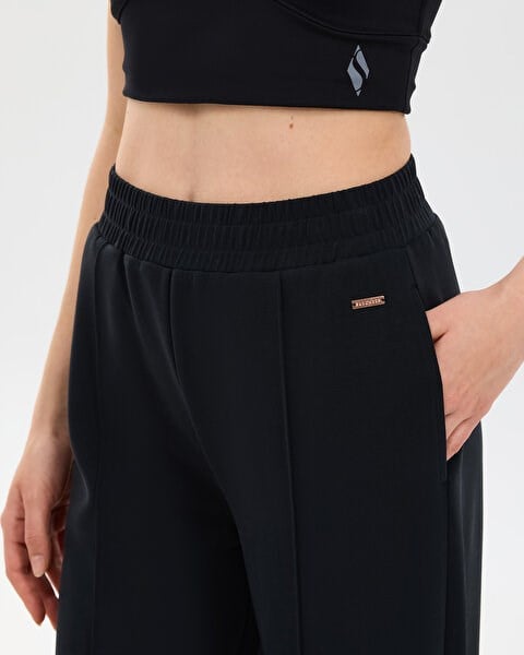 Skechers W Soft Touch Regular Sweatpant Siyah Kadın Eşofman Alt