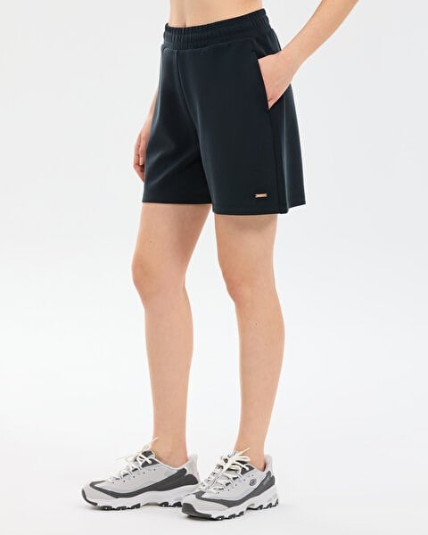 Skechers W Soft Touch Regular Sweatshort Siyah Kadın Şort