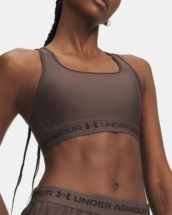 Under Armour Crossback Mid Bra Kahverengi Kadın Sporcu Sütyeni (Bra)