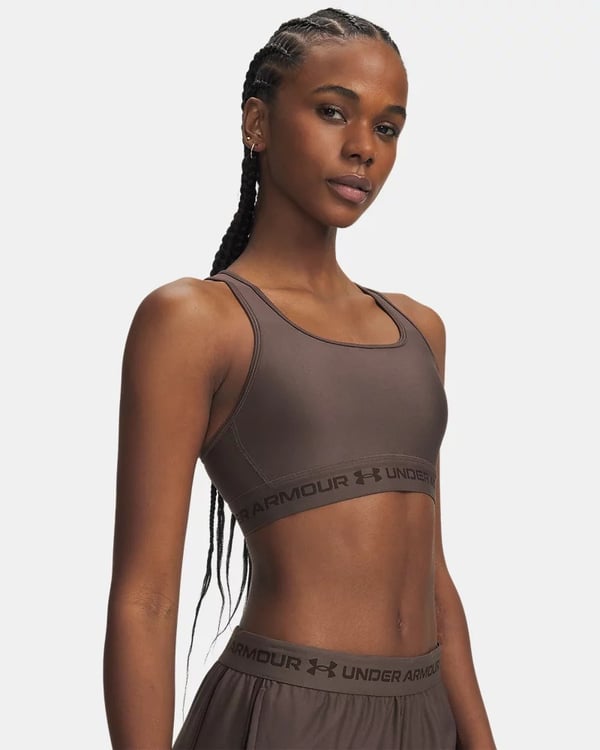 Under Armour Crossback Mid Bra Kahverengi Kadın Sporcu Sütyeni (Bra)