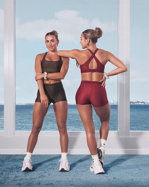 Under Armour Crossback Mid Bra Kahverengi Kadın Sporcu Sütyeni (Bra)