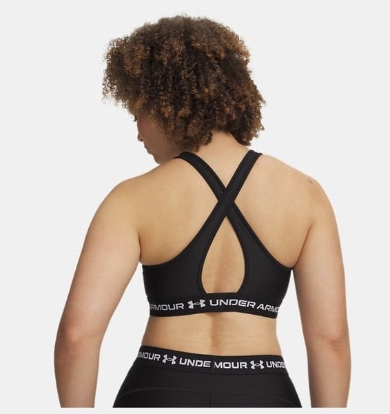 Under Armour Crossback Mid Bra Siyah Kadın Sporcu Sütyeni (Bra)