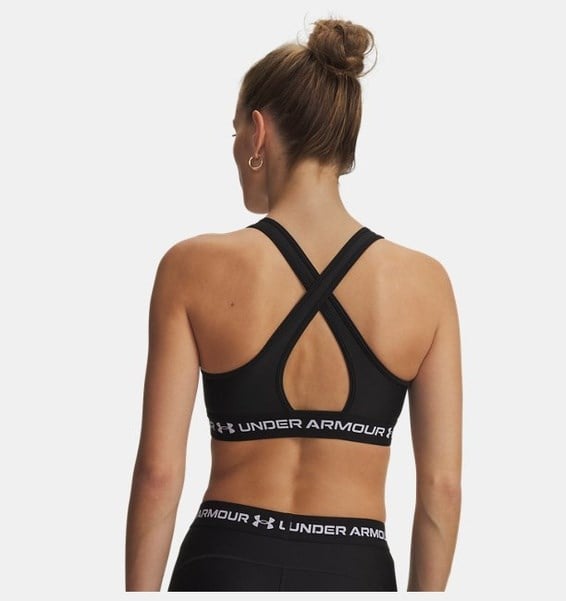 Under Armour Crossback Mid Bra Siyah Kadın Sporcu Sütyeni (Bra)