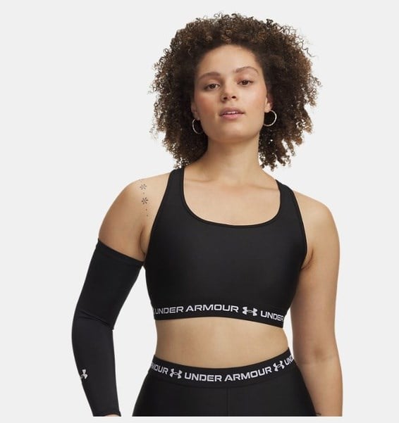 Under Armour Crossback Mid Bra Siyah Kadın Sporcu Sütyeni (Bra)
