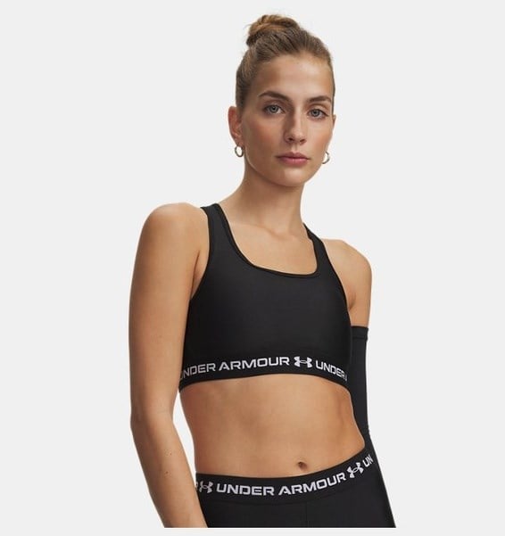 Under Armour Crossback Mid Bra Siyah Kadın Sporcu Sütyeni (Bra)