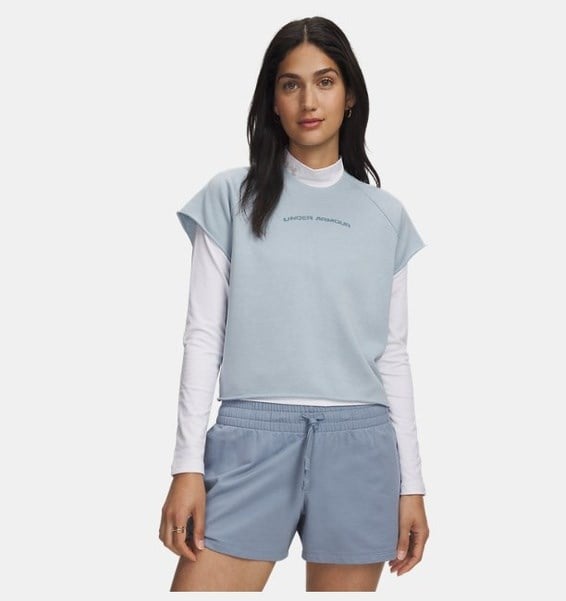 Under Armour Icon Wm Cut Off Ss Gri Kadın T-Shirt