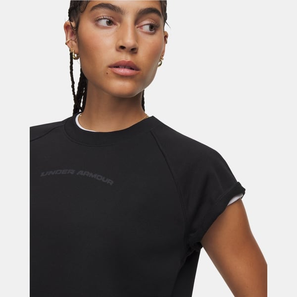 Under Armour Icon Wm Cut Off Ss Siyah Kadın T-Shirt