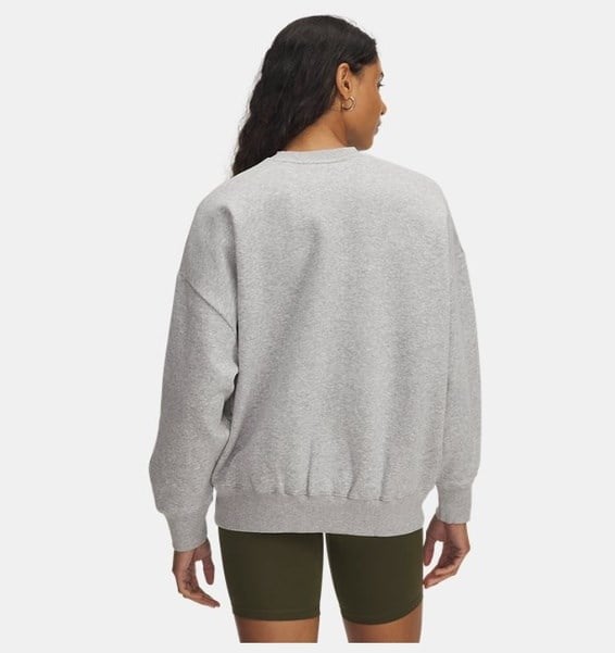 Under Armour Rival Flc OS Varsity Crew Gri Kadın Sweatshirt