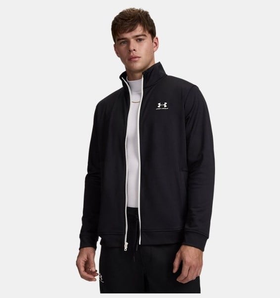 Under Armour SPORTSTYLE TRICOT JACKET Siyah Erkek Ceket