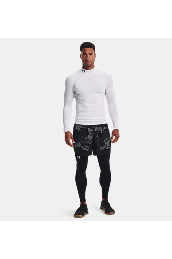 Under Armour UA CG Armour Comp Mock Beyaz Erkek T-Shirt