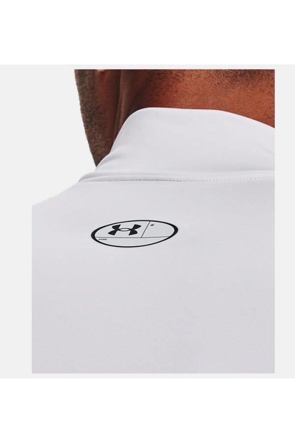 Under Armour UA CG Armour Comp Mock Beyaz Erkek T-Shirt