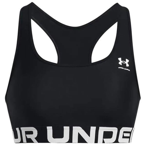 Under Armour UA HG Mid Branded Siyah Kadın Sporcu Sütyeni (Bra)