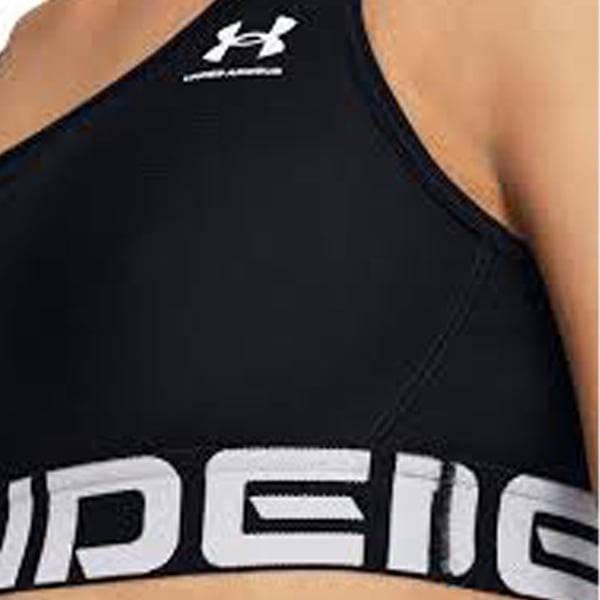 Under Armour UA HG Mid Branded Siyah Kadın Sporcu Sütyeni (Bra)