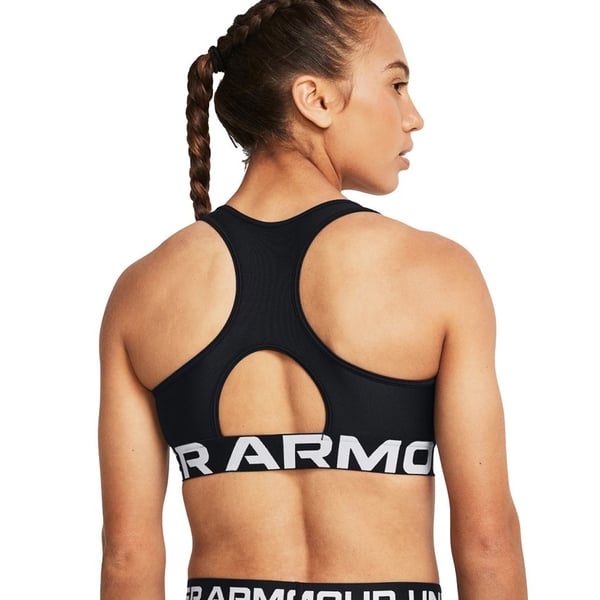 Under Armour UA HG Mid Branded Siyah Kadın Sporcu Sütyeni (Bra)