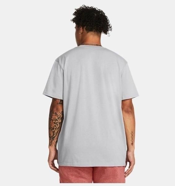 Under Armour UA HW ARMOUR LABEL SS Gri Erkek T-Shirt