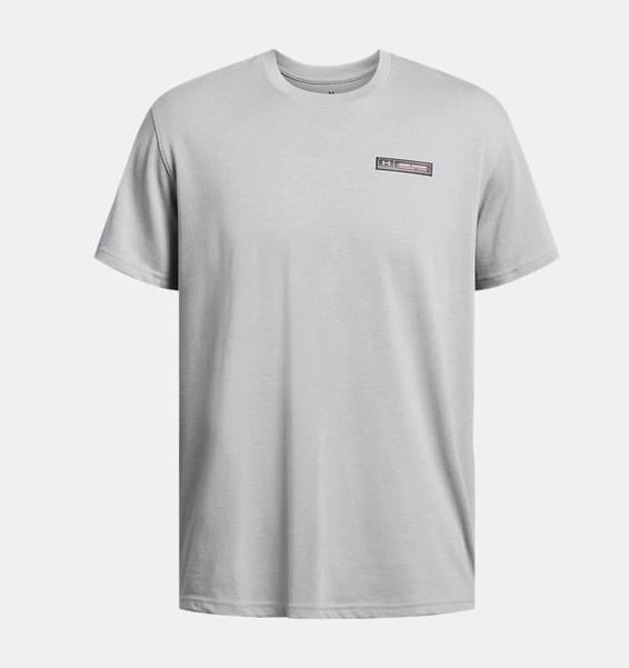 Under Armour UA HW ARMOUR LABEL SS Gri Erkek T-Shirt