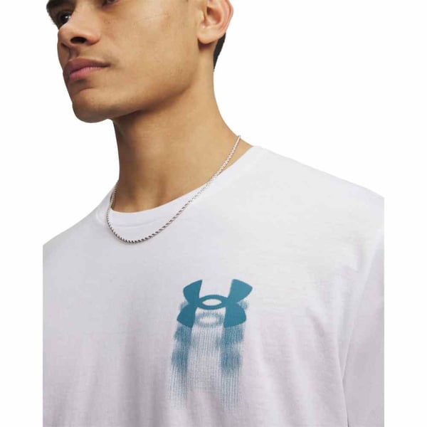 Under Armour UA M BLUR LOGO SS Beyaz Erkek T-Shirt