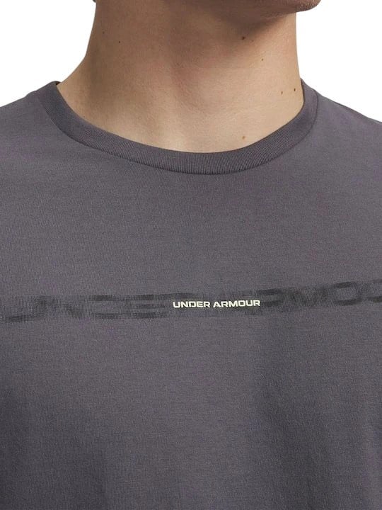 Under Armour UA M BLUR WM SS Gri Erkek T-Shirt