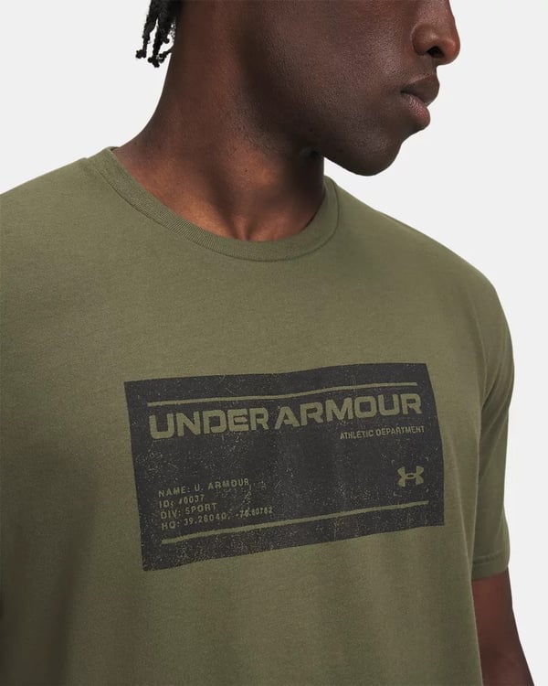 Under Armour Ua M Box Wm Label Ss Yeşil Erkek T-Shirt