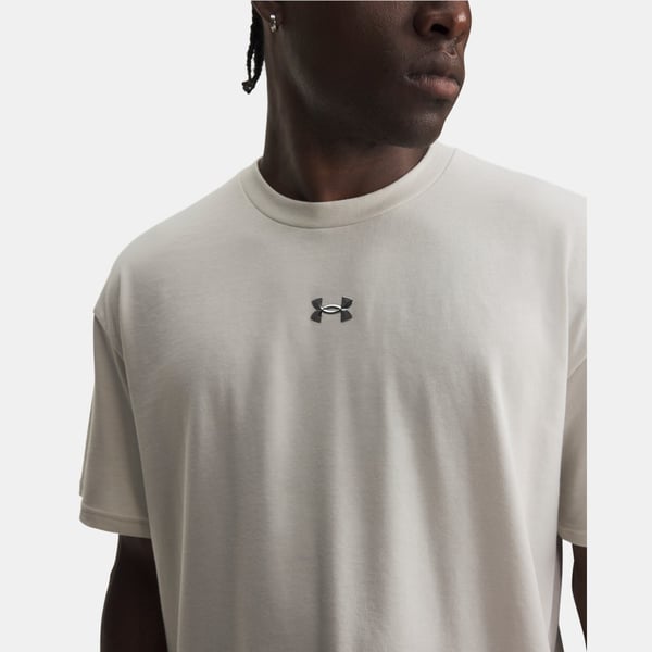 Under Armour Ua M Hwt Metal Logo Ss Beyaz Erkek T-Shirt
