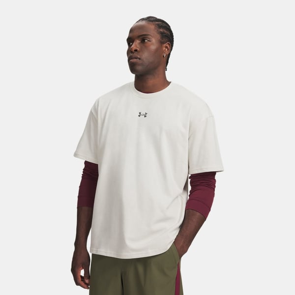 Under Armour Ua M Hwt Metal Logo Ss Beyaz Erkek T-Shirt