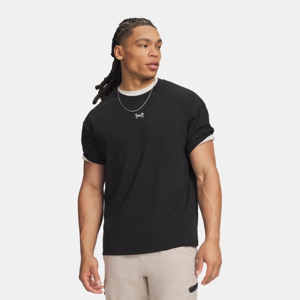 Under Armour Ua M Hwt Metal Logo Ss Siyah Erkek T-Shirt