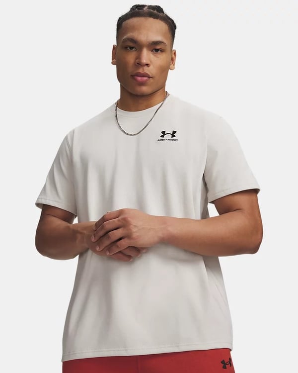 Under Armour Ua M Logo Emb Heavyweıght Ss Beyaz Erkek T-Shirt