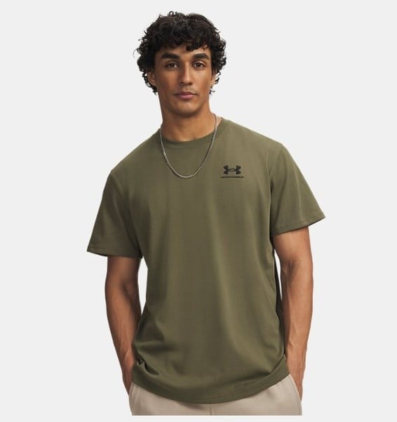 Under Armour Ua M Logo Emb Heavyweıght Ss Yeşil Erkek T-Shirt