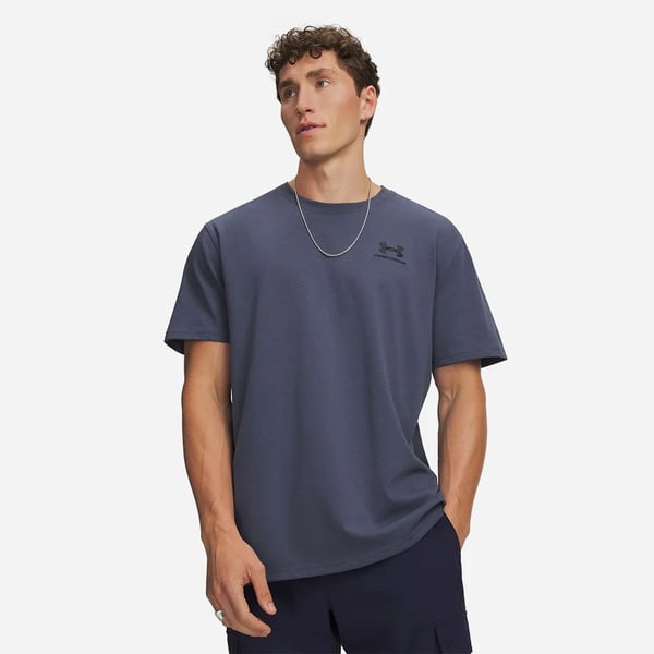 Under Armour Ua M Logo Emb Heavyweıght Ss Gri Erkek T-Shirt