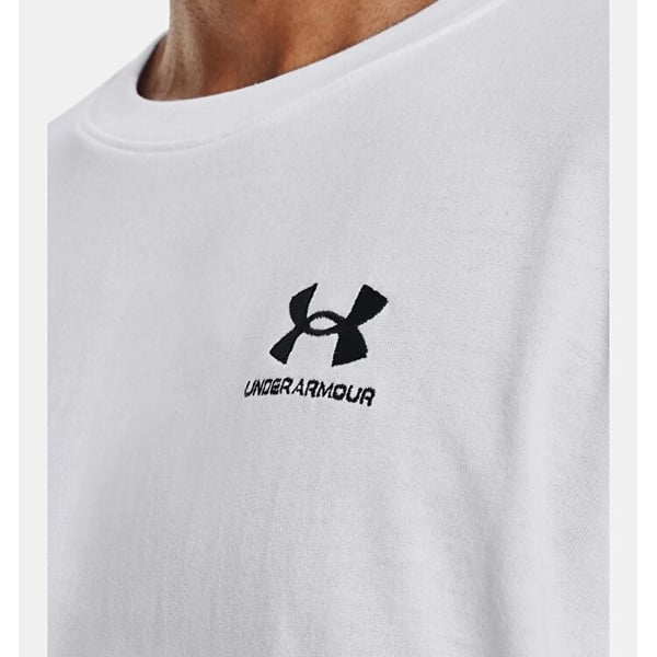 Under Armour UA M LOGO EMB HEAVYWEIGHT SS Beyaz Erkek T-Shirt