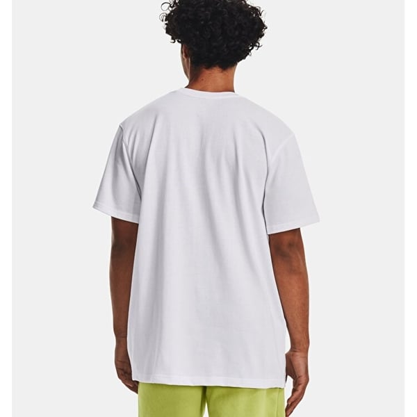 Under Armour UA M LOGO EMB HEAVYWEIGHT SS Beyaz Erkek T-Shirt