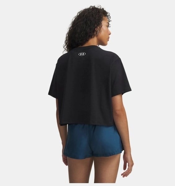 Under Armour UA Rival Boxy Tee Solid Siyah Kadın T-Shirt
