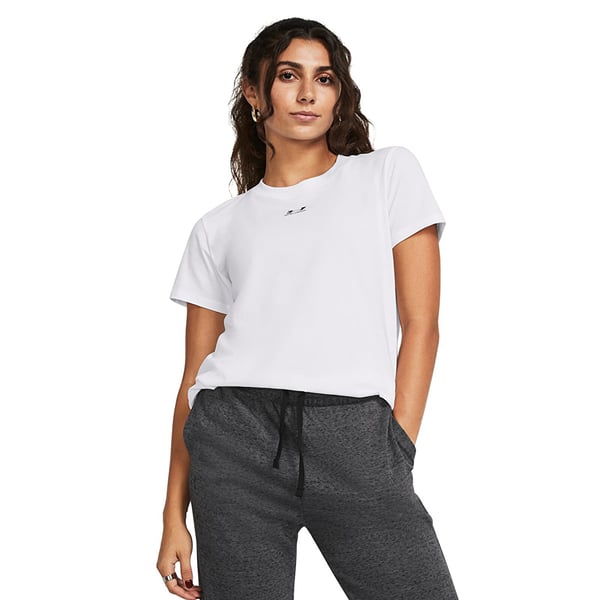 Under Armour Ua Rival Core Ss Beyaz Kadın T-Shirt