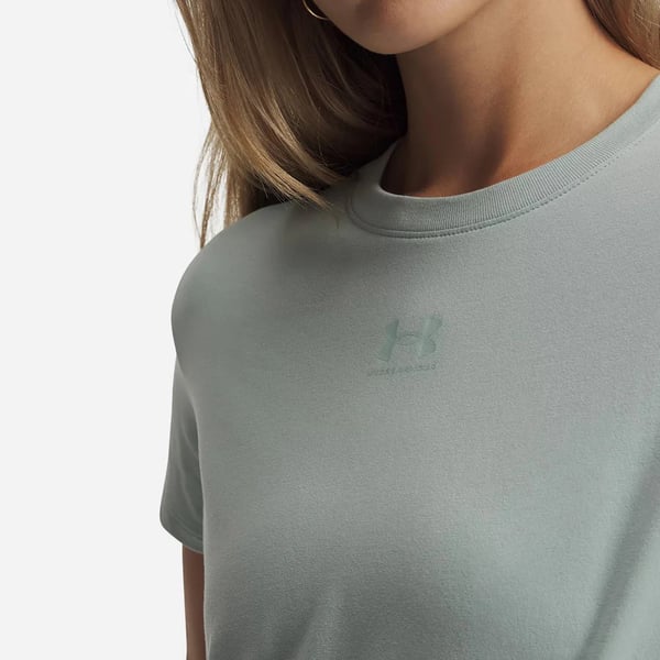 Under Armour UA Rival Core SS Mavi Kadın T-Shirt