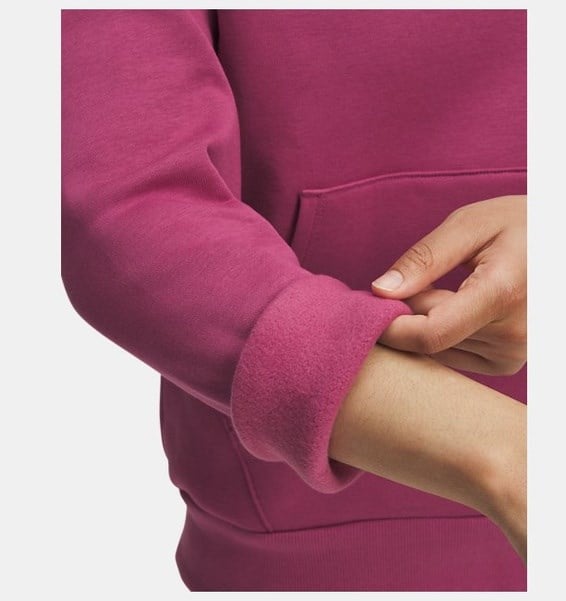 Under Armour UA Rival Flc Shimmer Hdy Fuşya Kadın Sweatshirt