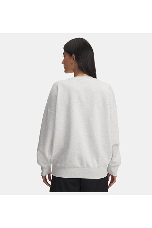 Under Armour UA Rival Fleece OS Crew Gri Kadın Sweatshirt