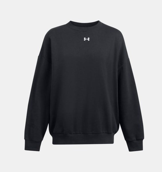 Under Armour UA Rival Fleece OS Crew Siyah Kadın Sweatshirt